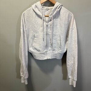 Garage Women’s Grey Cocoon Zippy Hoodie Size M